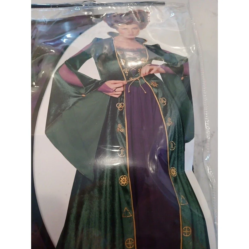 Spirit Halloween Adult Medium 8-10 Winifred Sanderson Hocus Pocus Costume Dress - Picture 4 of 7